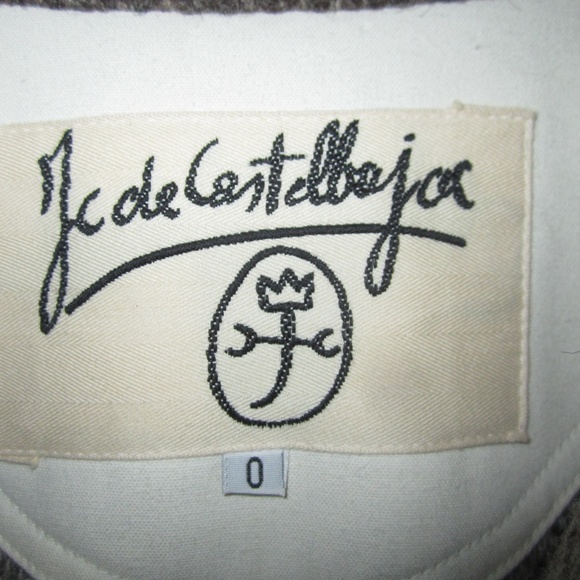 JC Castelbajac Parka Coat 100% Wool Embroidered France - Picture 3 of 12